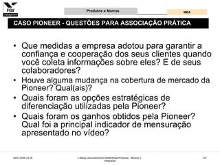 Gestão e Desenvolvimento de Produtos e Marcas