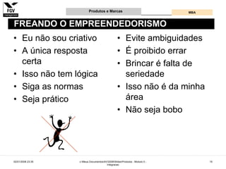 Gestão e Desenvolvimento de Produtos e Marcas