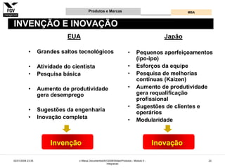Gestão e Desenvolvimento de Produtos e Marcas