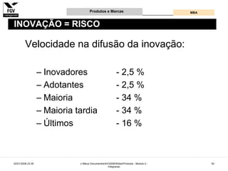 Gestão e Desenvolvimento de Produtos e Marcas