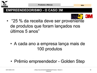 Gestão e Desenvolvimento de Produtos e Marcas