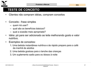 Gestão e Desenvolvimento de Produtos e Marcas