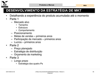 Gestão e Desenvolvimento de Produtos e Marcas