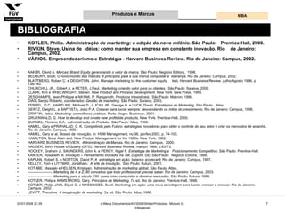 Gestão e Desenvolvimento de Produtos e Marcas