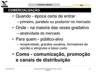 Gestão e Desenvolvimento de Produtos e Marcas