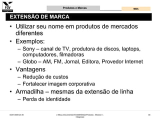 Gestão e Desenvolvimento de Produtos e Marcas