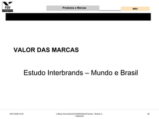 Gestão e Desenvolvimento de Produtos e Marcas