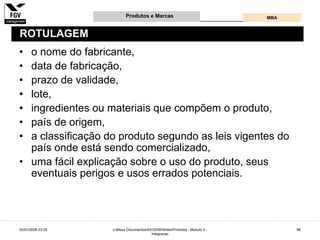 Gestão e Desenvolvimento de Produtos e Marcas