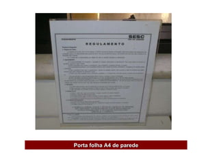 Porta folha A4 de parede