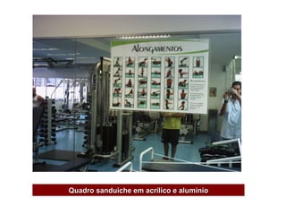 Quadro sanduiche em acrílico e alumínio