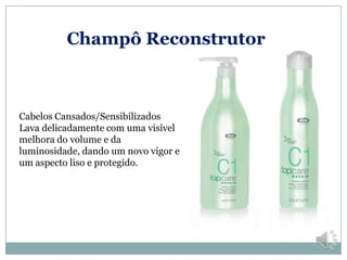 Champô Reconstrutor



Cabelos Cansados/Sensibilizados
Lava delicadamente com uma visível
melhora do volume e da
luminosidade, dando um novo vigor e
um aspecto liso e protegido.
 