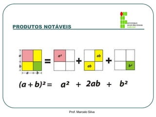 PRODUTOS NOTÁVEIS 
Prof. Marcelo Silva 
 