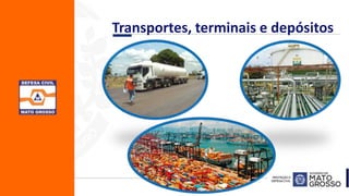 Transportes, terminais e depósitos
 