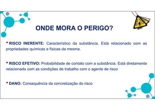 01 – DEFINIÇÕES CHAVES
Menina intoxicada por agrotóxico
tem morte cerebral
Mãe aplicou defensivo agrícola na
cabeça da filha para matar piolhos.
Criança de 3 anos estava internada
há 10 dias, em uma cidade do sul do
país.
Disponível em: www.globo.com. Acesso em: 24 mar. 2008.
 