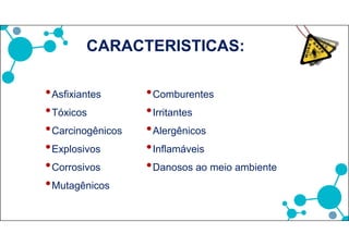 CARACTERISTICAS DE
RISCO
 