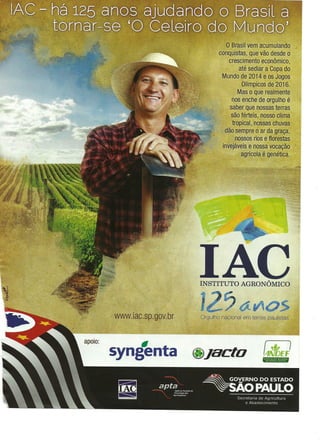 125 Anos do IAC - campanha publicitária