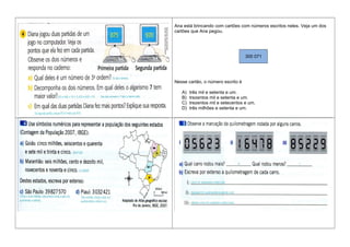 Ana está brincando com cartões com números escritos neles. Veja um dos
cartões que Ana pegou.
300 071
Nesse cartão, o número escrito é
A) três mil e setenta e um.
B) trezentos mil e setenta e um.
C) trezentos mil e setecentos e um.
D) três milhões e setenta e um.
 