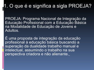 Proeja | PPT