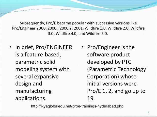 Pro E Training In Hyderabad Ikyaglobaledu Pro E Training In Hyderabad Ikyaglobaledu