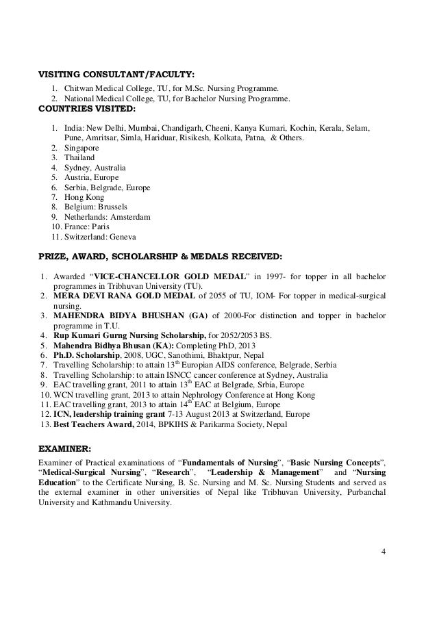prof dr rs mehta curriculum vite cv nursing job application personal statement examples