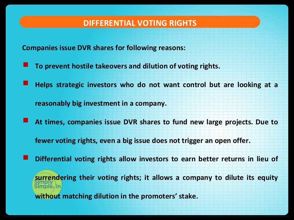 Understanding Differential Voting Rights (DVR)