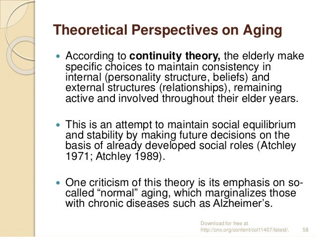 activity theory continuity theory disengagement theory