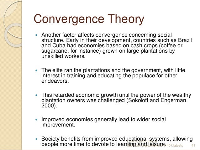 convergence thesis definition sociology