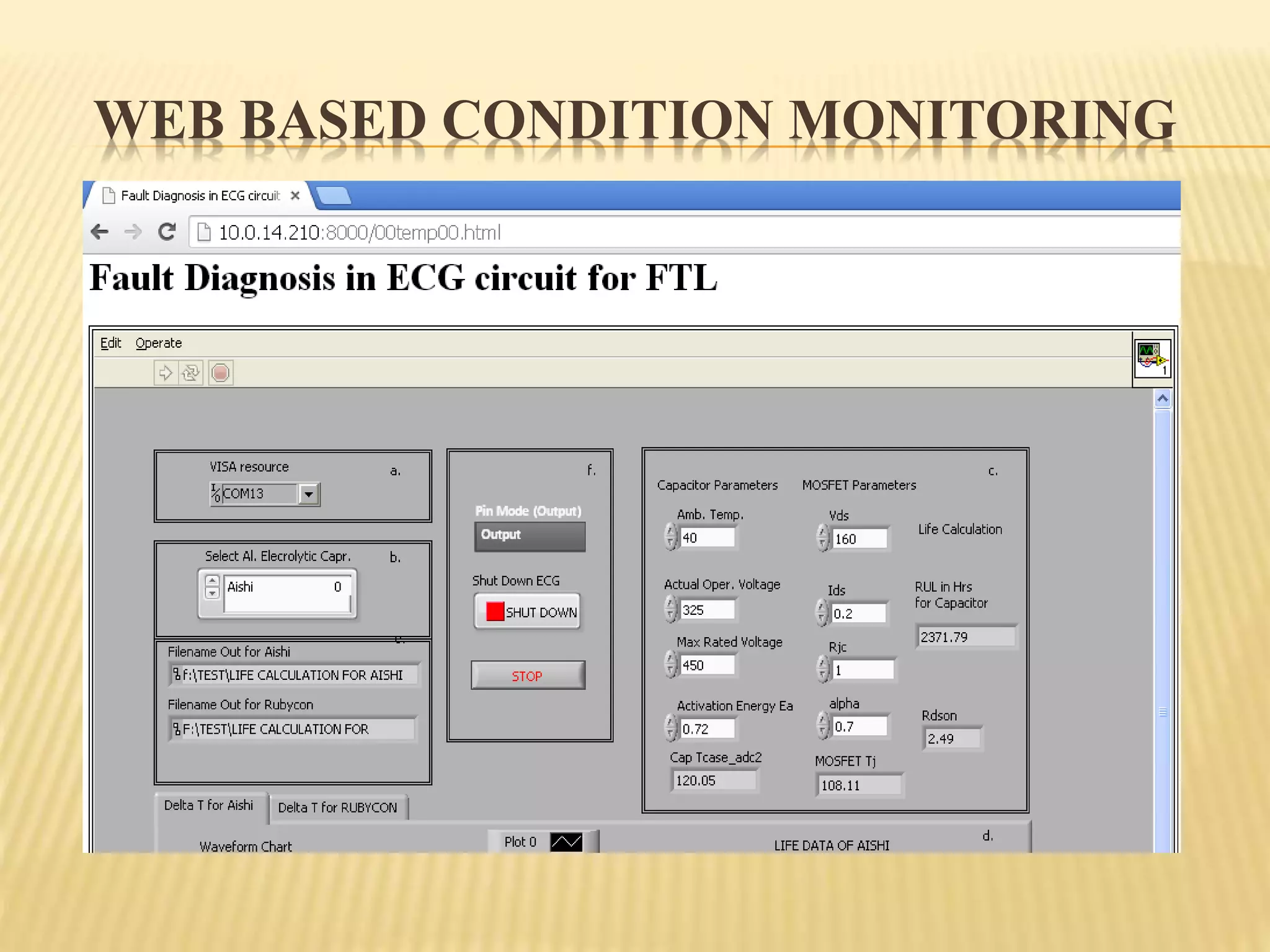 WEB BASED CONDITION MONITORING
 