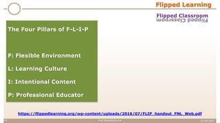 27/03/2017Prof. Vasudha Kamat15
The Four Pillars of F-L-I-P
F: Flexible Environment
L: Learning Culture
I: Intentional Content
P: Professional Educator
https://flippedlearning.org/wp-content/uploads/2016/07/FLIP_handout_FNL_Web.pdf
Flipped Learning
Flipped ClassroomFlippedClassroom
 