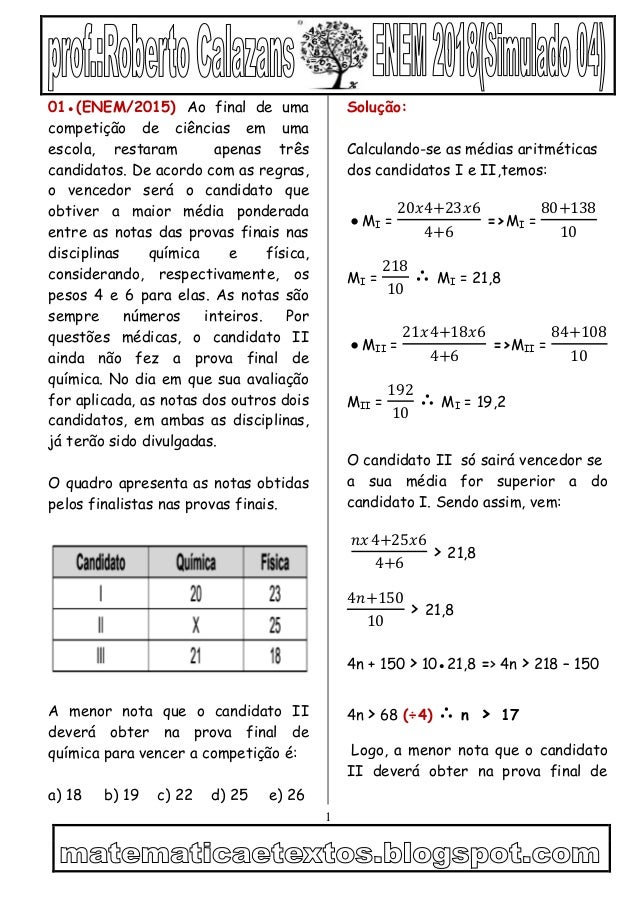 prof.Calazans(Mat. e suas Tecnologias)-Simulado 04 comentado