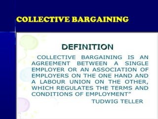 COLLECTIVE BARGAINING
 