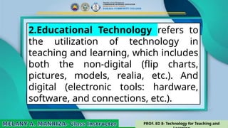 Technology for Teaching and Learning 1- A | PPTX