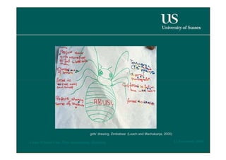 girls’ drawing, Zimbabwe  (Leach and Machakanja, 2000)  12 November 2008  'Learn Without Fear', Plan International, Hamburg  