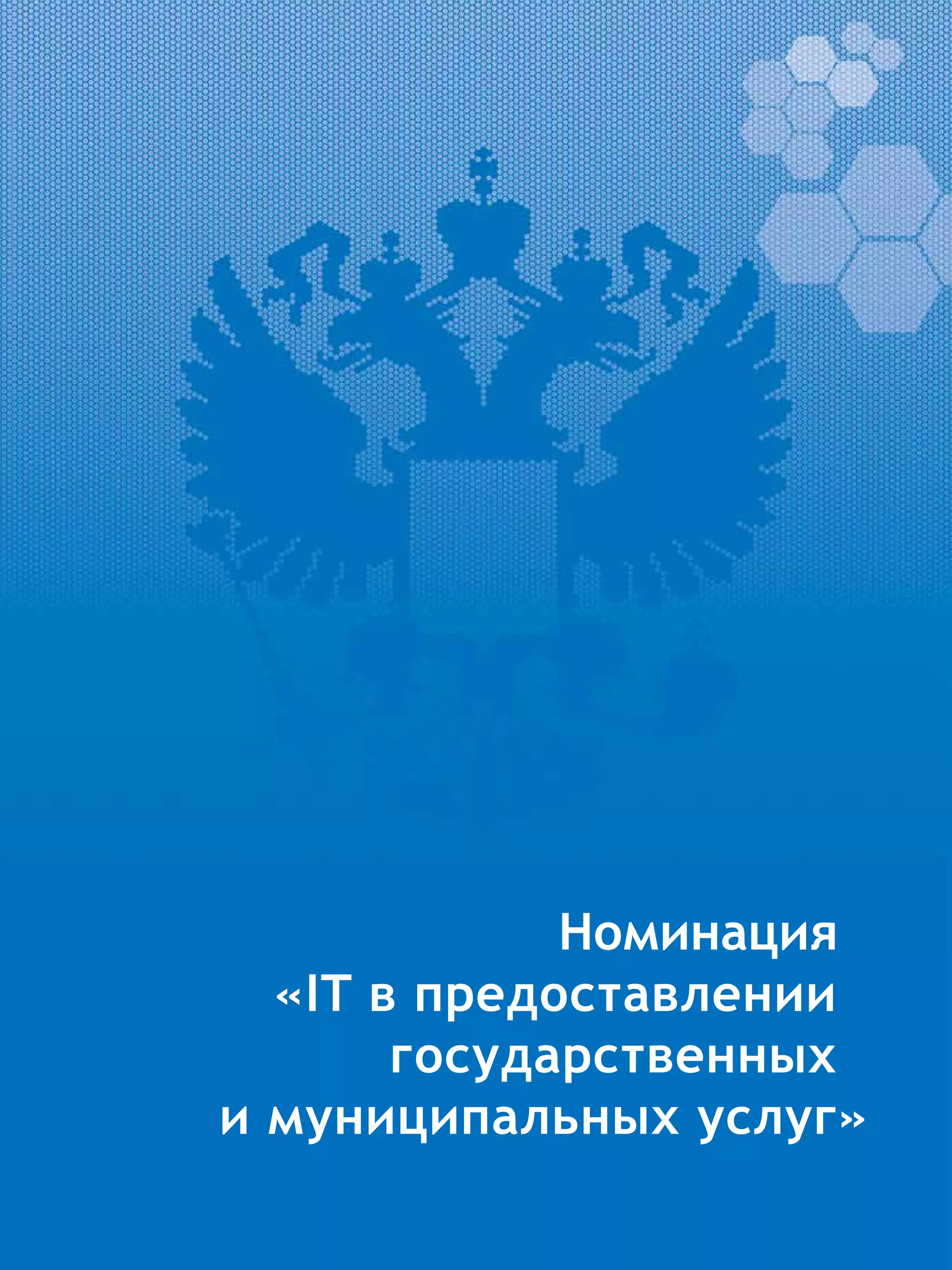 Номинация
«IT в предоставлении
государственных
и муниципальных услуг»
 