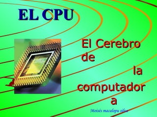 EL CPU ,[object Object],[object Object],Moisés macalopu silva 