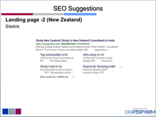 SEO Suggestions
Landing page -2 (New Zealand)
Sitelink
 