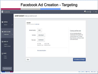 Facebook Ad Creation - Targeting
 