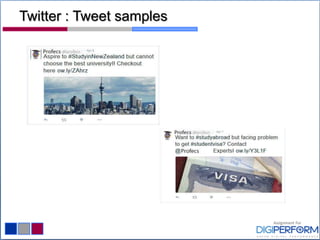 Twitter : Tweet samples
 