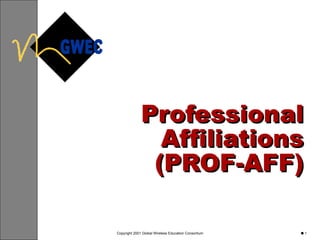 Professional Affiliations (PROF-AFF) 
