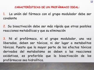 Profarmaco QUIMICA FARMACÉUTICA , PROFARMACOS 2.pptx