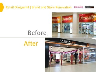 Retail Drogasmil | Brand and Store Renovation
Before
After
 