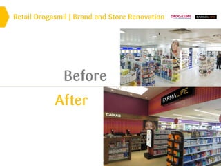 Retail Drogasmil | Brand and Store Renovation
Before
After
 