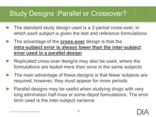 Simplifying study designs and statistical models for new dose & dosage ...