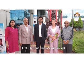 Prof christine ennew's interaction with students at ISBR, Bangalore