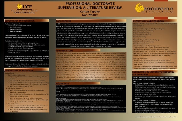 Doctoral literature review
