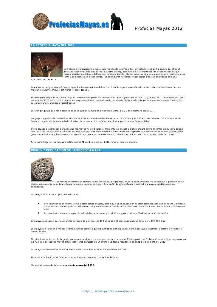 Profecias Mayas