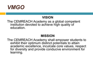 Vmgo Example Curriculum Development (Unfinish Work) Professional Education | PPTX