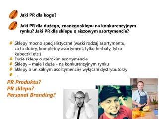 Rozwiązanie w szczegółach: przykładowe komunikaty oraz inne działania
Wysyłka komunikatów prasowych:
• Czym zastąpić cukier?
• Plusy i minusy czekolady
• Wrodzona miłość do słodyczy
• Antyporadnik – jak zostać cukrzykiem z
okazji Dnia Walki z Cukrzycą
• Nie tłuszcz, a cukier powoduje otyłość.
• Jak sobie radzić z buntem żywieniowym
dziecka?
• Jak używać stewii?
• Przygotowywanie przepisówna dania ze stewią
publikowanych na blogu, na portalach Smaker.pl
i PrześlijPrzepis.pl oraz jako artykułów
dedykowanych
(np. dla Fitness.sport.pl)
• Nawiązanie relacji z blogerkami testującymi
stewię i słodycze bez cukru
 