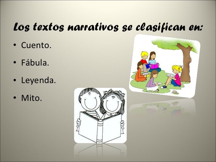 Resultado de imagen de clasificacion de textos narrativos