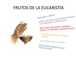 FRUTOS DE LA EUCARISTÍA
 